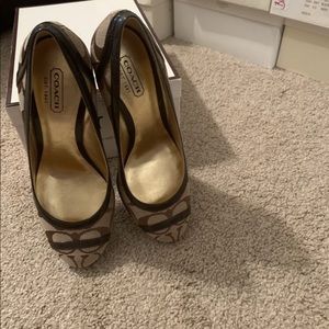 Brand new coach wedges